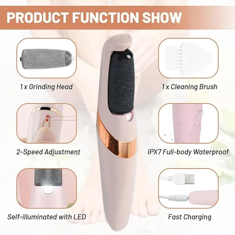 Flawless Electric Foot Callus Remover - Rechargeable and Washable Tool