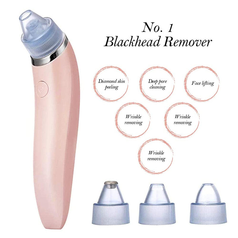 Blackheads Removing Machine | USB Rechargeable Acne Pimple Pore Cleaner Vacuum tool