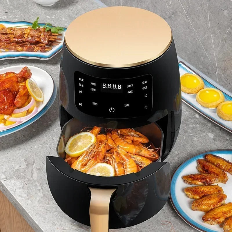 Silver Crest S-18 Air Fryer - XL Digital, Touch Screen, 4 Presets, Compact Design,