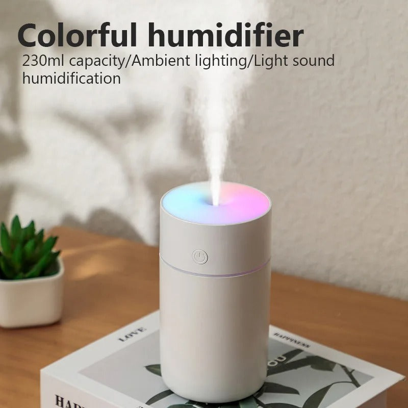 Air Humidifier Essential Oil Aroma Diffuser Nozzle With Coloful LED Light Ultrasonic Humidifiers Aromatherapy Diffuser Lamp