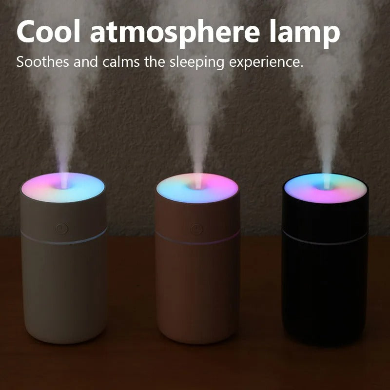 Air Humidifier Essential Oil Aroma Diffuser Nozzle With Coloful LED Light Ultrasonic Humidifiers Aromatherapy Diffuser Lamp