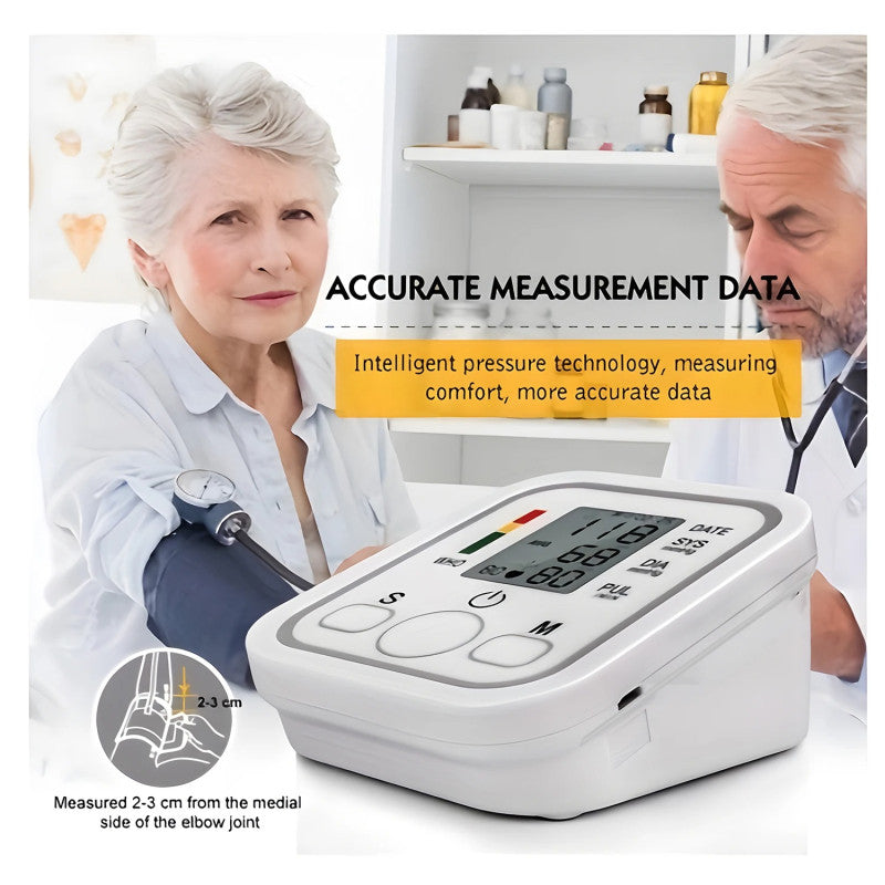 Blood Pressure Monitor Arm Style – Automatic Digital BP Machine for Home Use