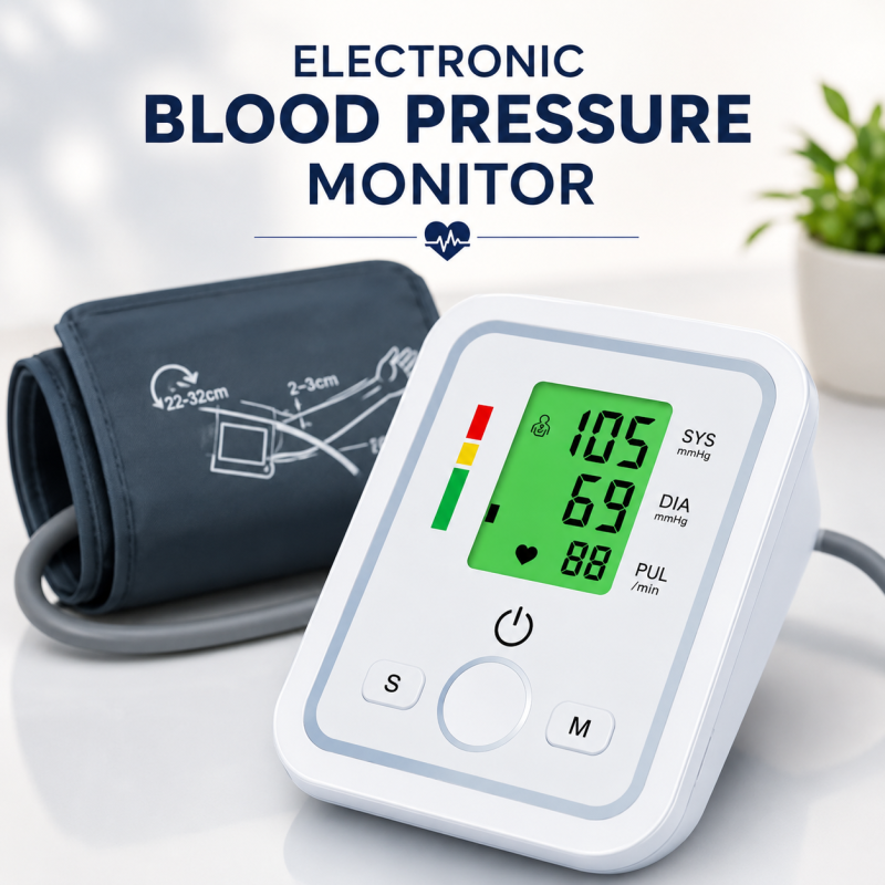 Blood Pressure Monitor Arm Style – Automatic Digital BP Machine for Home Use