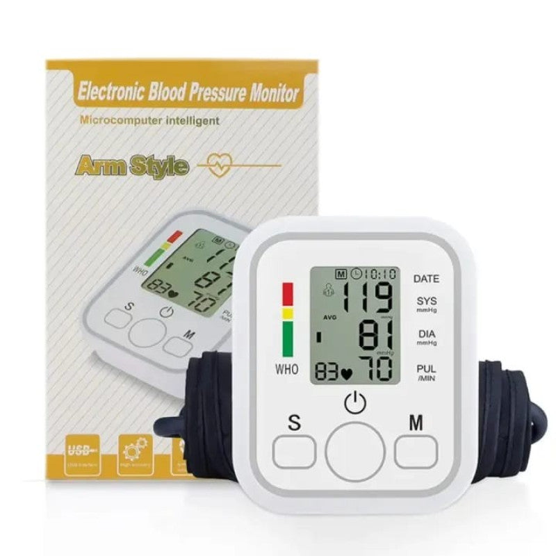 Blood Pressure Monitor Arm Style – Automatic Digital BP Machine for Home Use