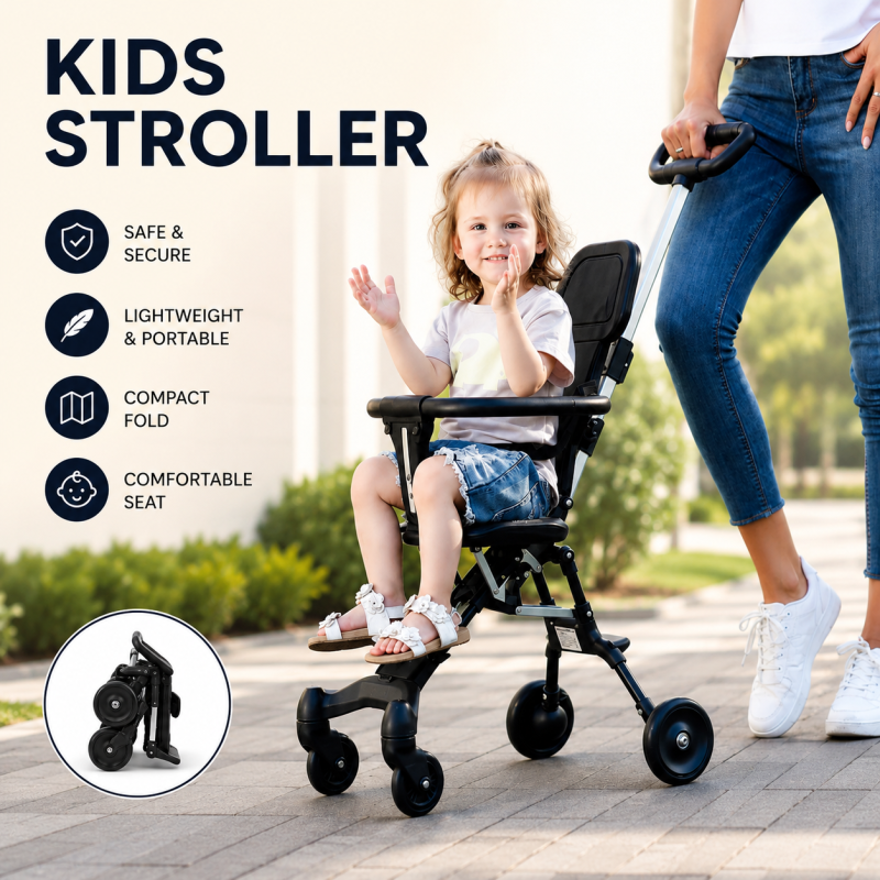 Baby Stroller Light Weight and Easy Foldable Magic