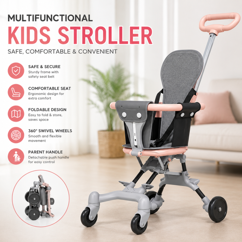 Baby Stroller Light Weight and Easy Foldable Magic