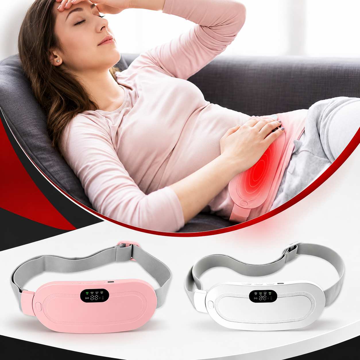 Period Pain Cramp Relief Belt ( Free Delivery)