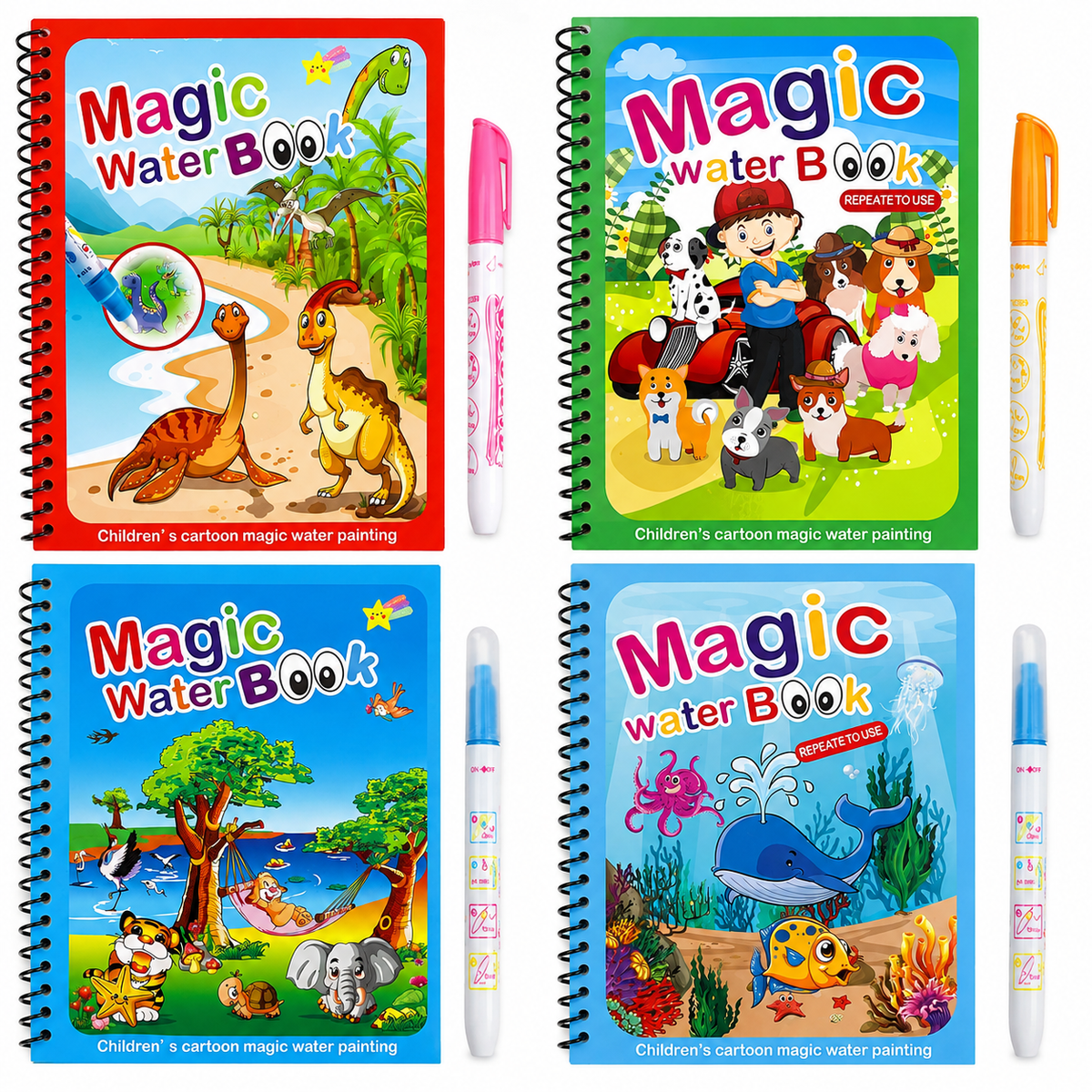 Magic Water Coloring Book - Buy 1 Get 1 Free + Free Delivery
