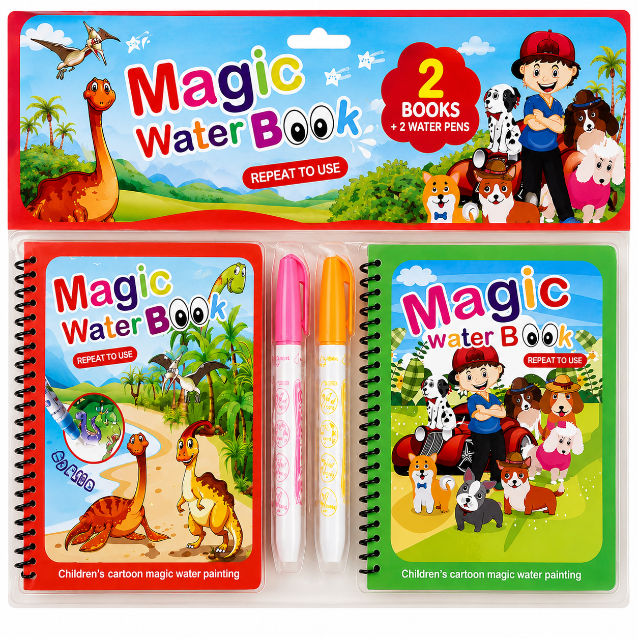 Magic Water Coloring Book - Buy 1 Get 1 Free + Free Delivery