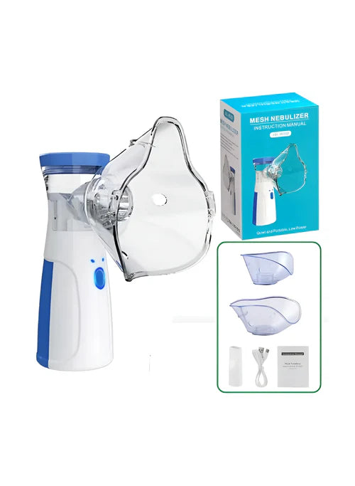 Portable   Mesh   Nebulizer   Machine   JSL-W302   with   Masks   &   Mini   Inhaler   for   Kids   &   Adults