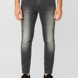 Men’s Grey Faded Denim Jeans