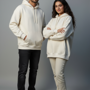 Cream Cloud Oversized Unisex Hoodie